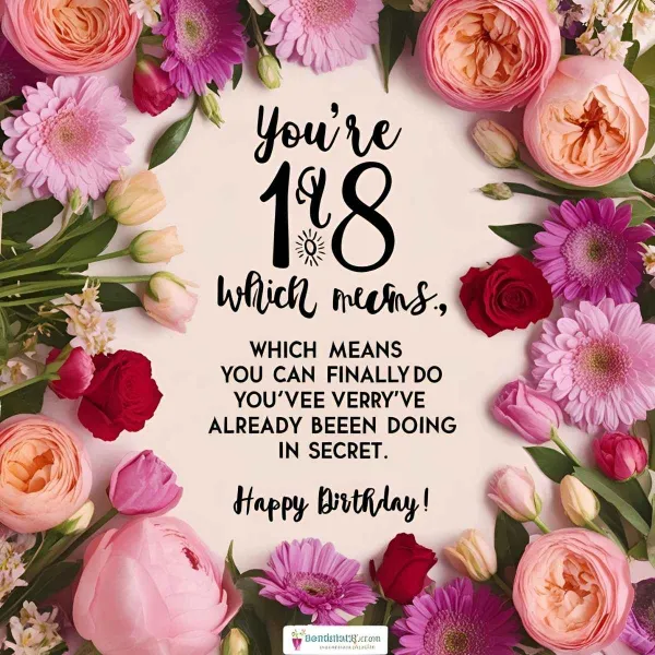 18th birthday wishes
