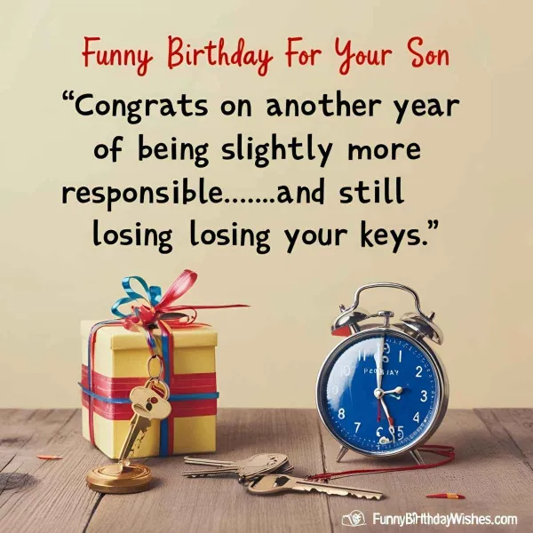 Funny Birthday Wishes for Your Son