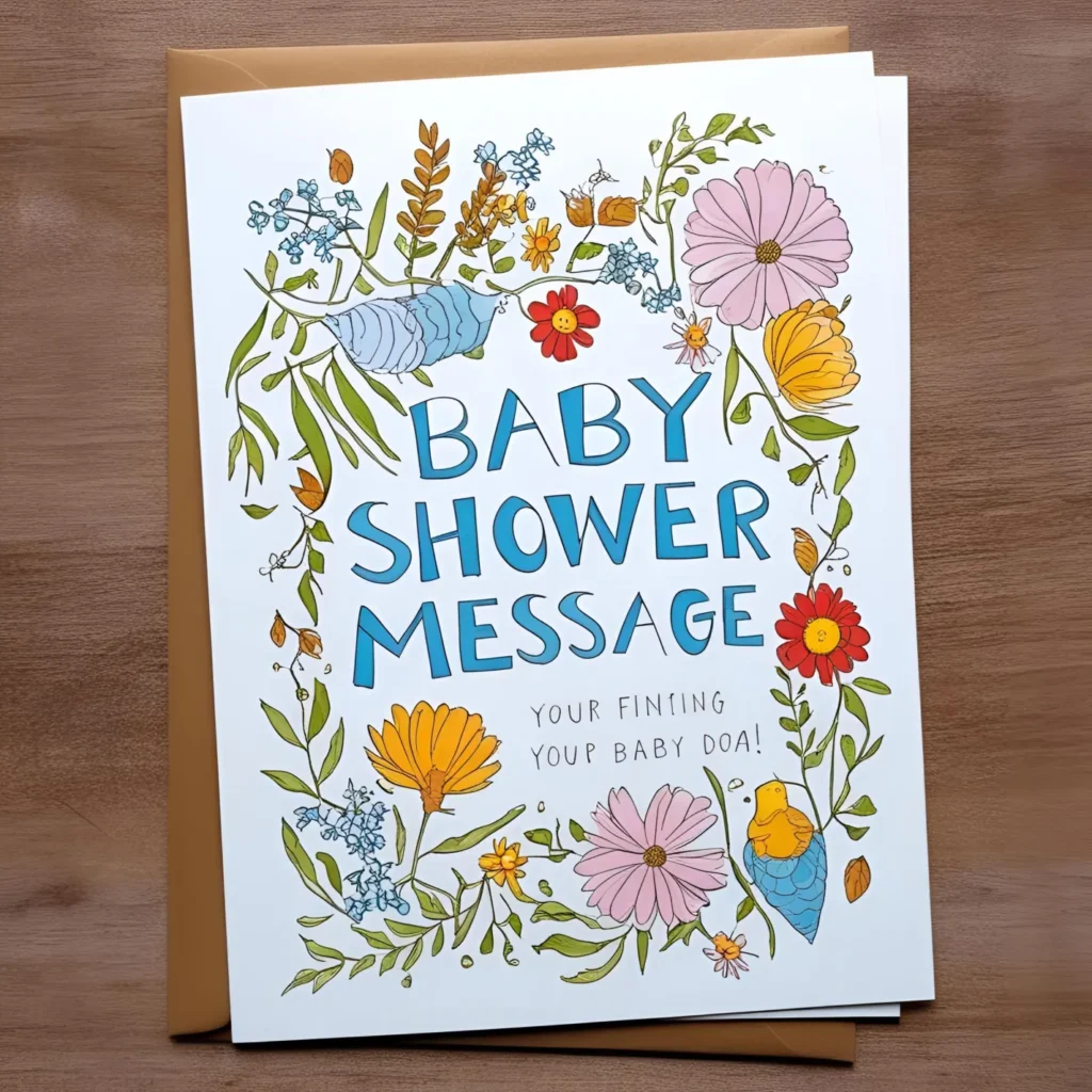 baby shower card message
