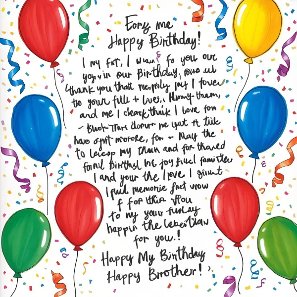 birthday message for brother