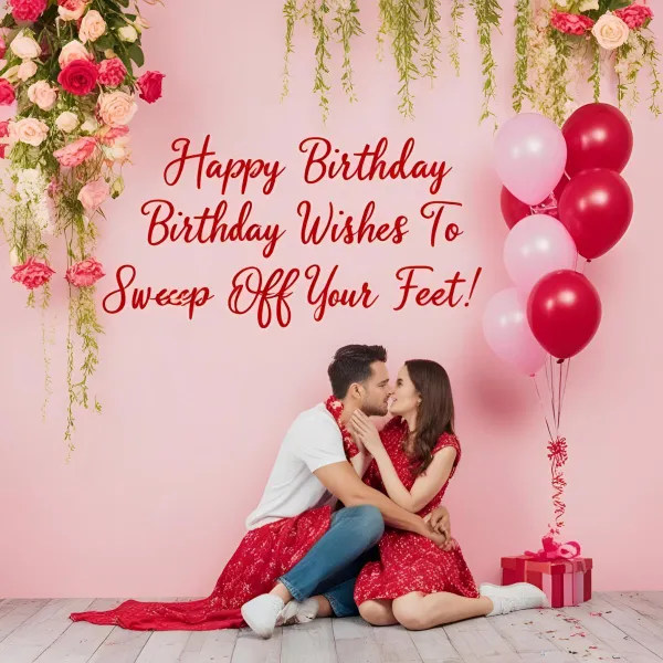 Romantic Birthday Wishes to Sweep Her Off Her Feet