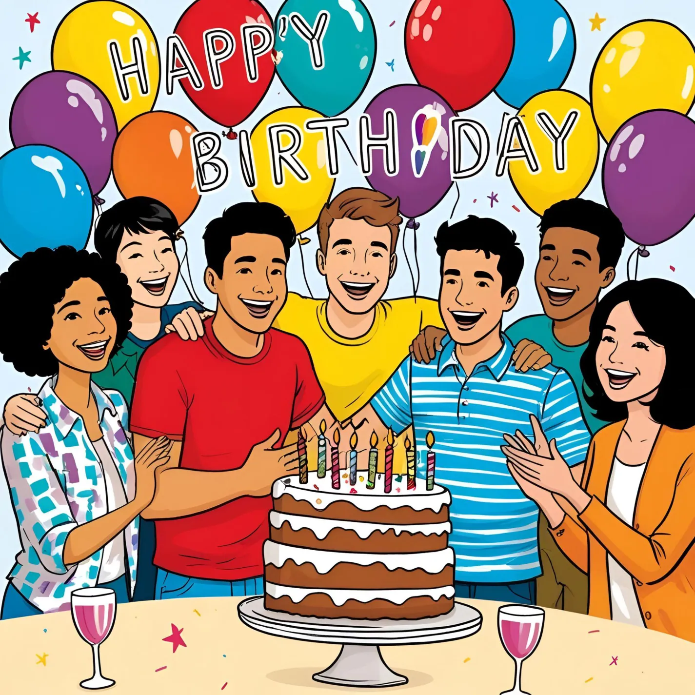 male birthday wishes friend