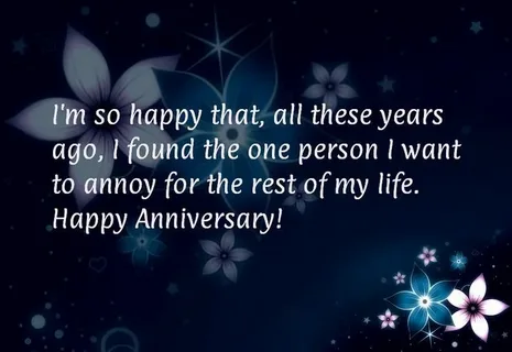 Funny Anniversary Messages for Husband