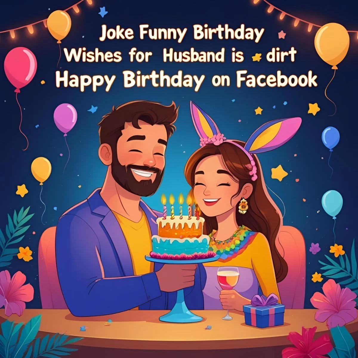 funny birthday wishes for husband on facebook