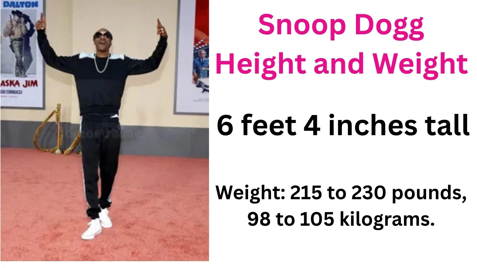 Snoop Dogg Height and Weight