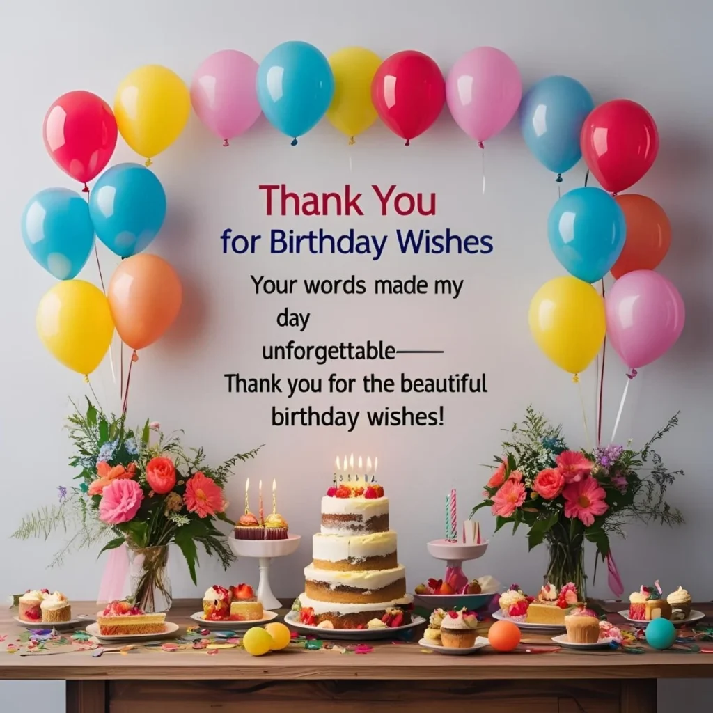 Thank You for Birthday Wishes