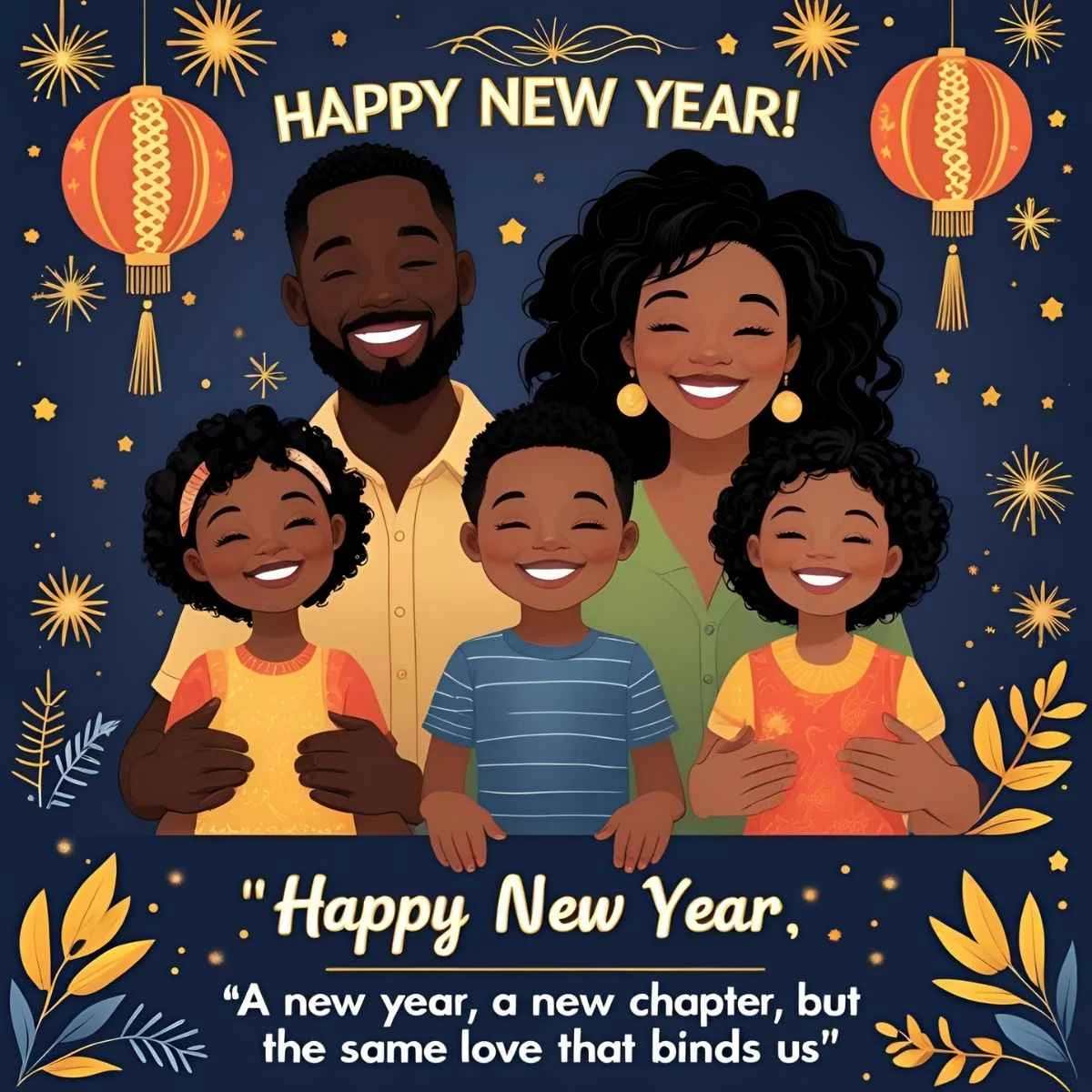Family Happy New Year Wishes