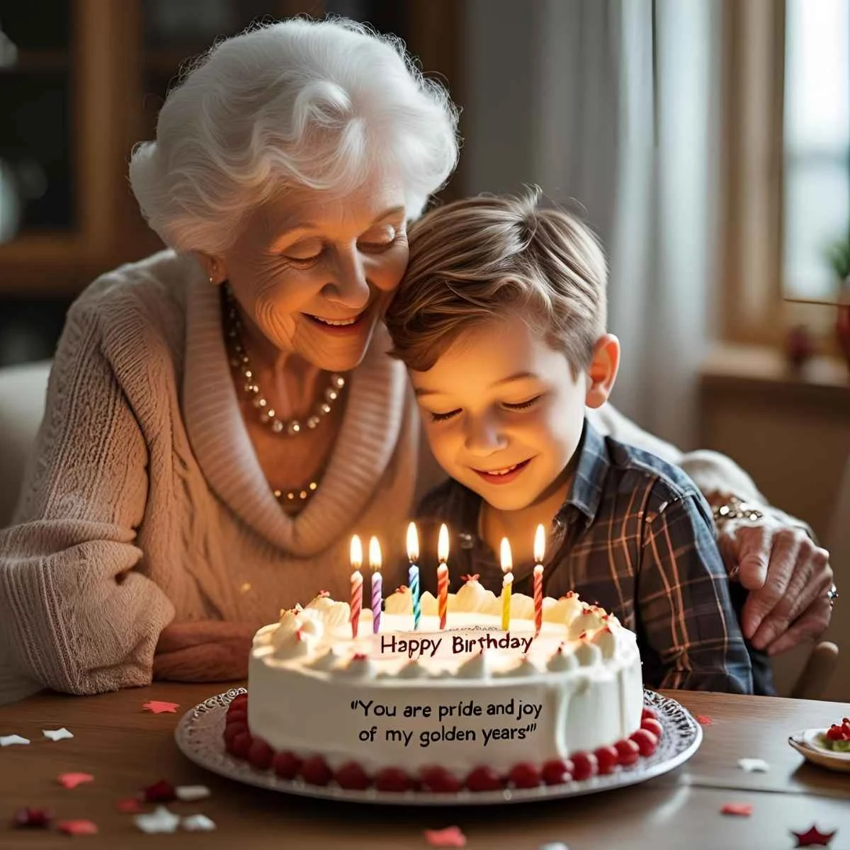 Touching Birthday Wishes to Grandson from Grandmother