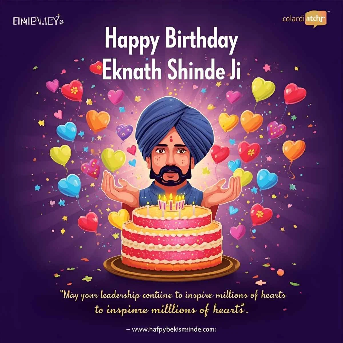 Birthday Messages for Eknath Shinde Ji