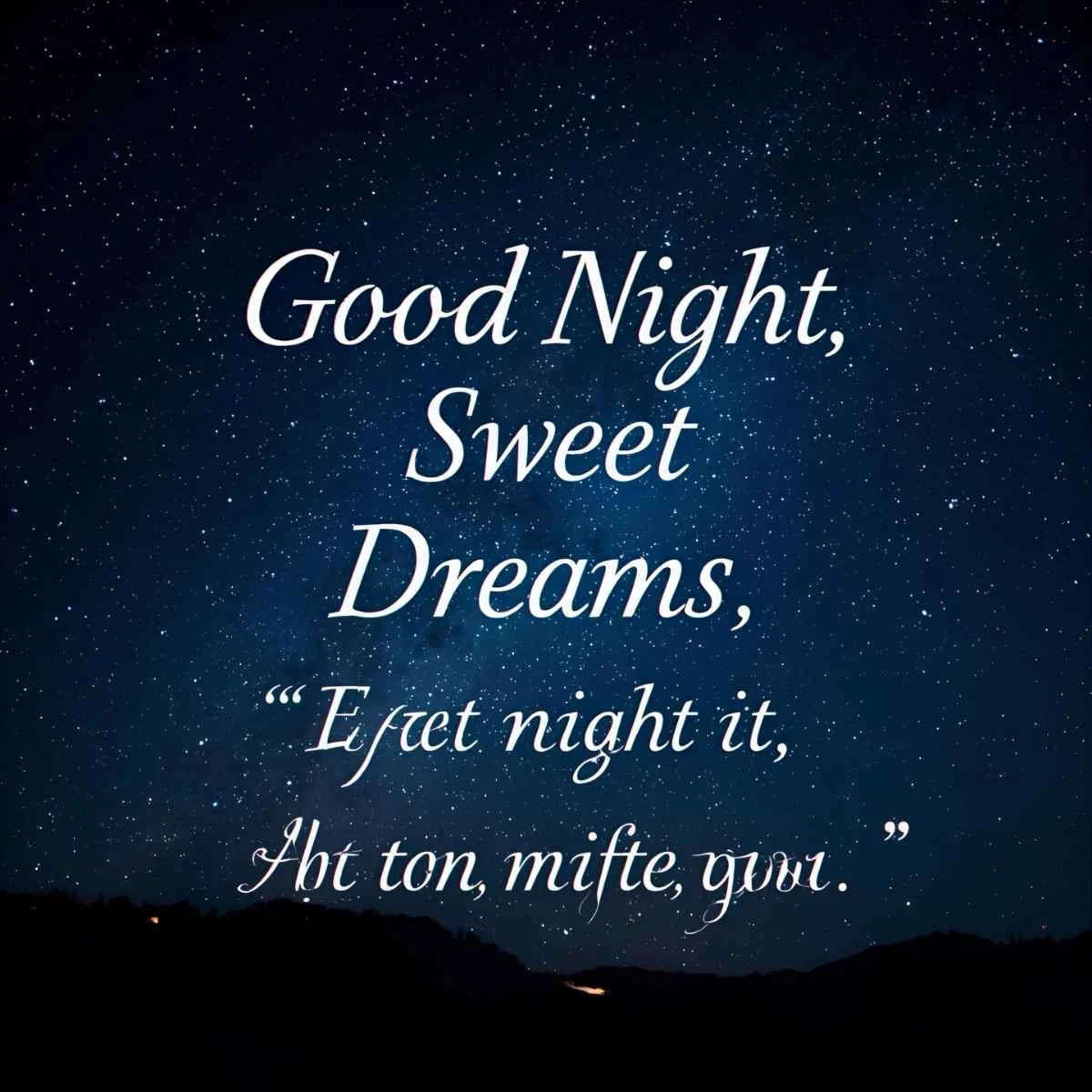 Good Night Sweet Dreams Wishes