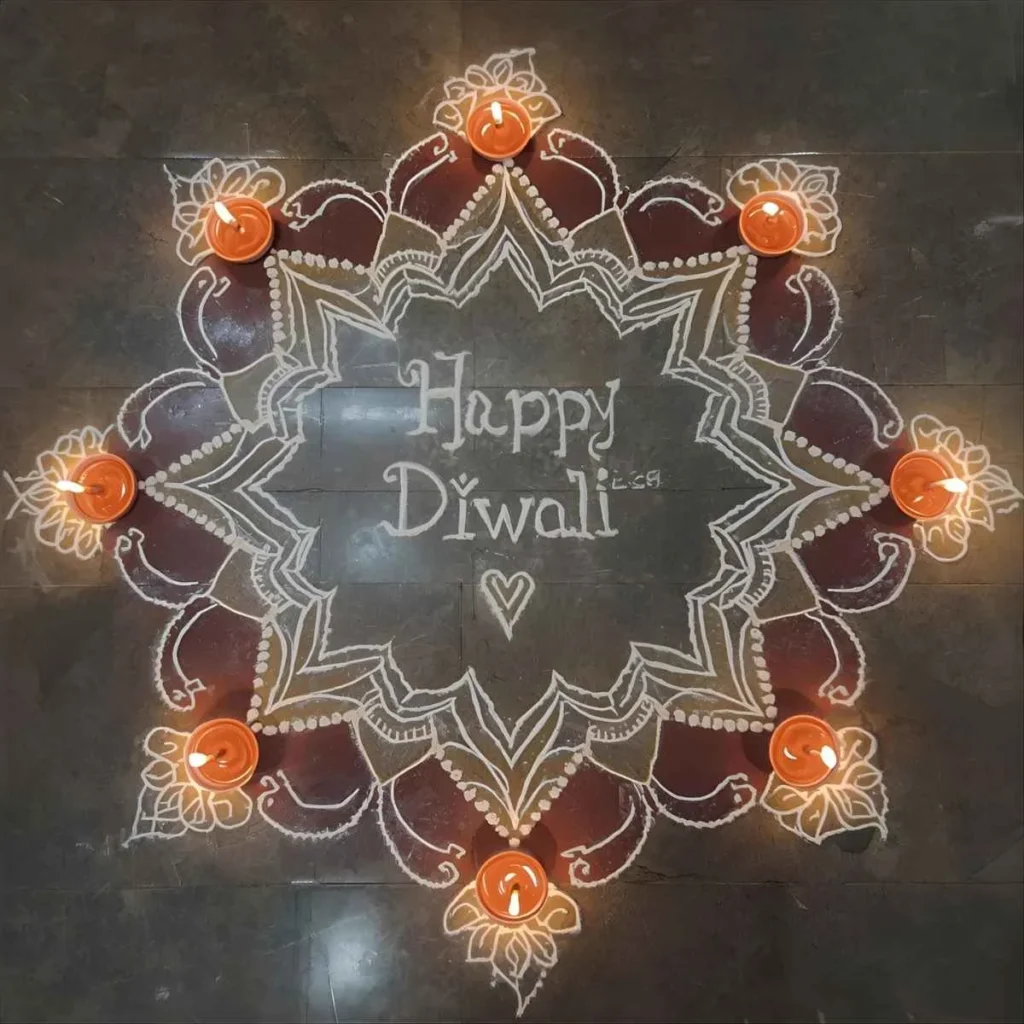 Rangoli Wishes for Diwali