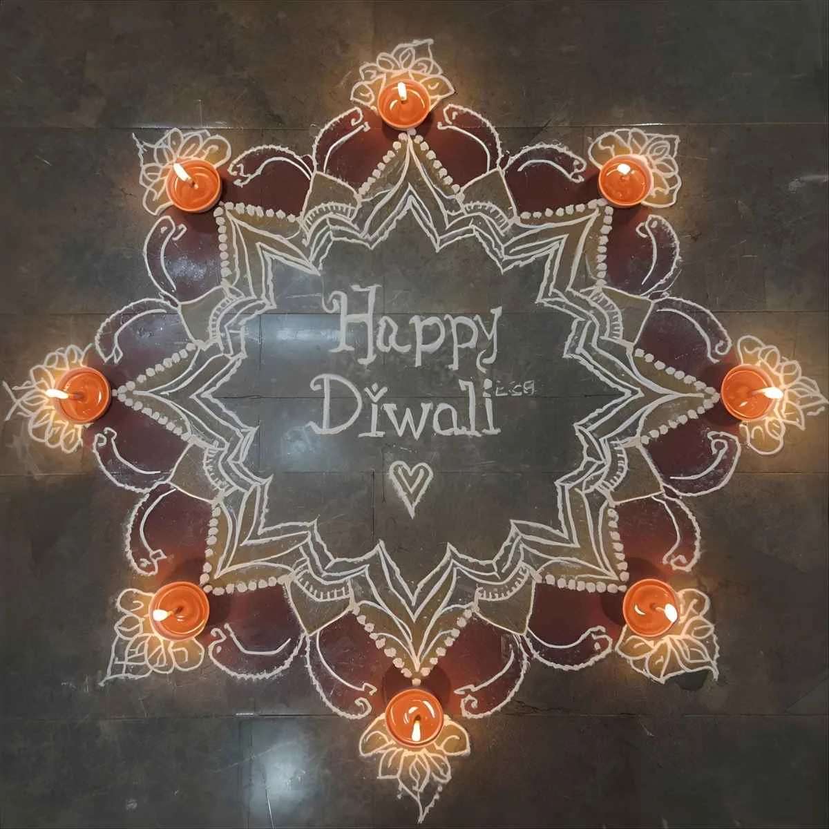 Rangoli Wishes for Diwali