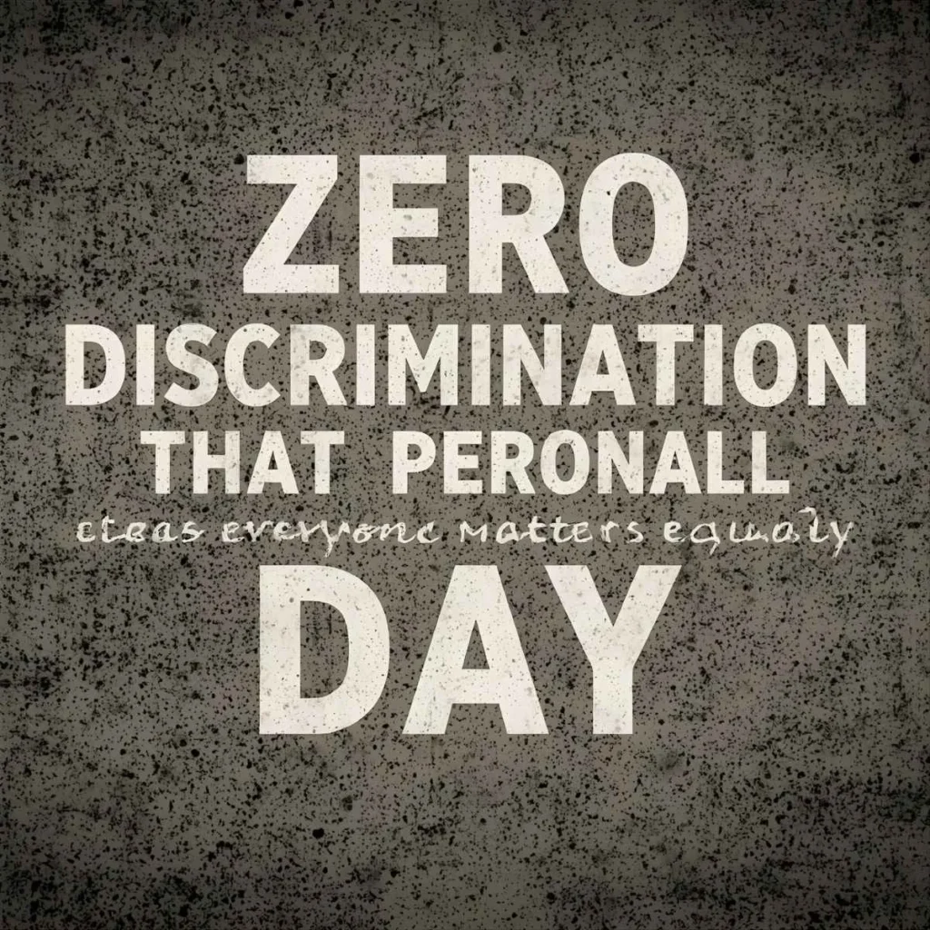 Zero Discrimination Day Wishes 