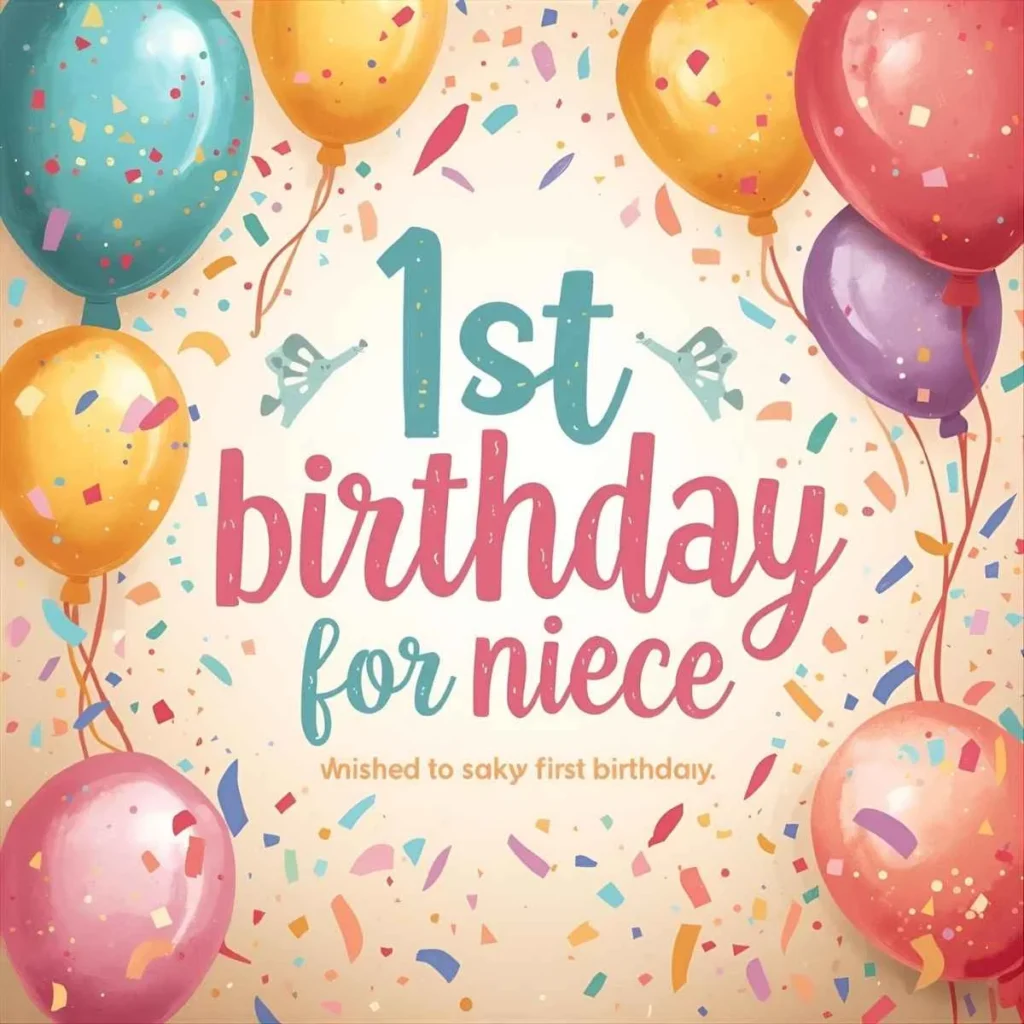 1st Birthday Wishes for Niece