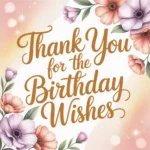 thank you for the birthday wishes