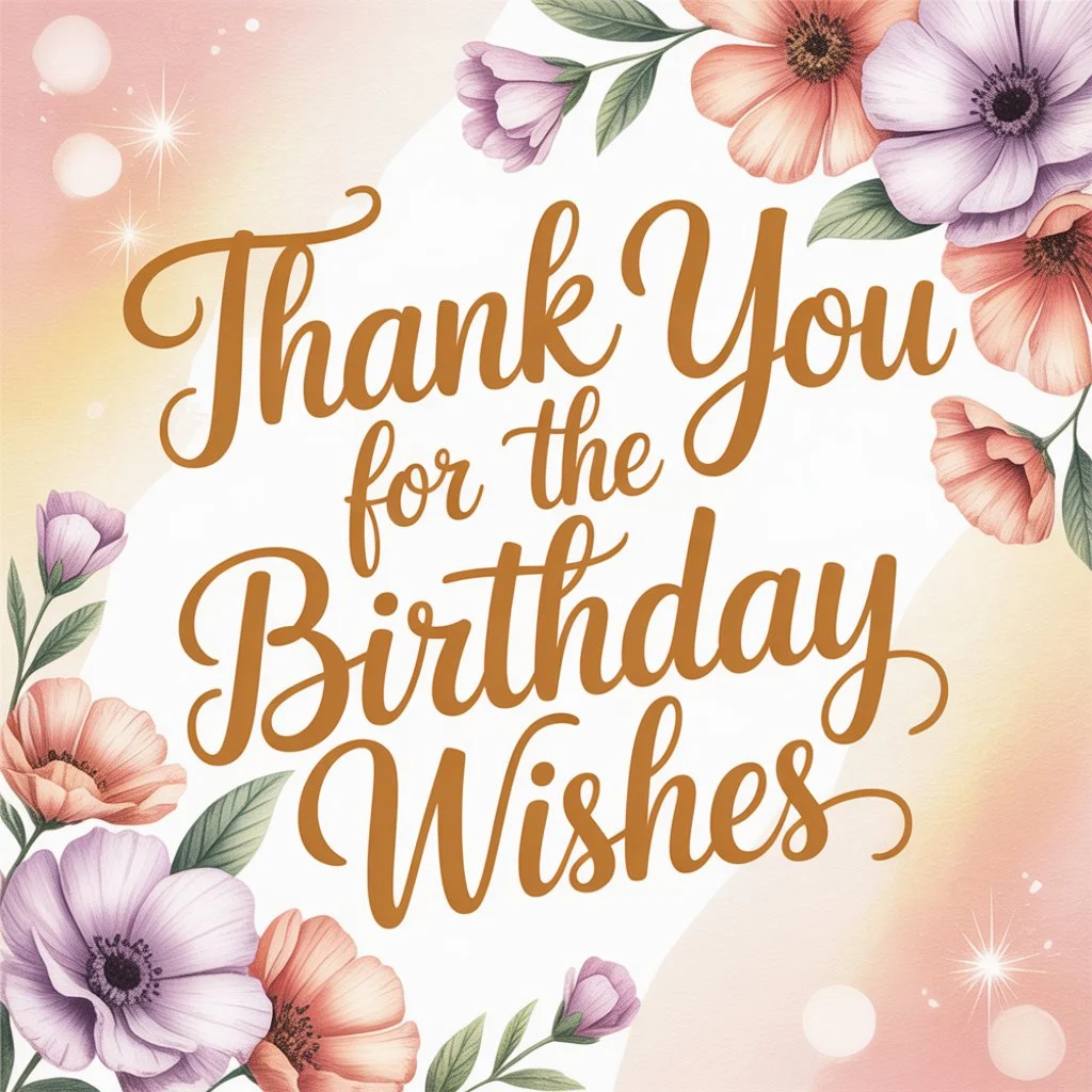 thank you for the birthday wishes