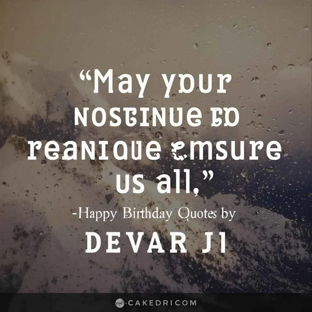 Birthday Quotes for Devar Ji