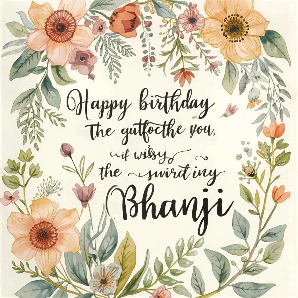 Birthday Wishes for Bhanji in English