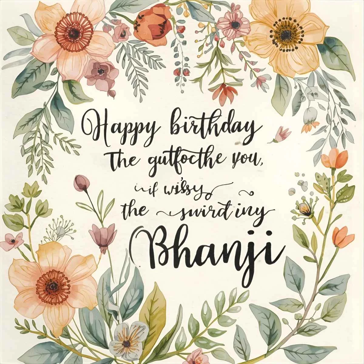 Birthday Wishes for Bhanji in English