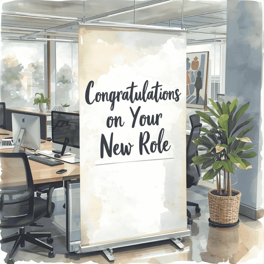 congratulations on your new role