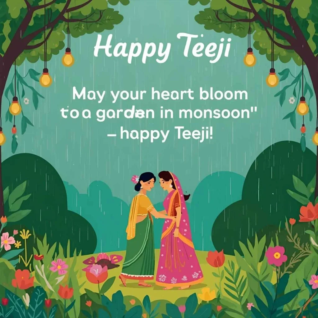 Happy Hariyali Teej Wishes 🌿