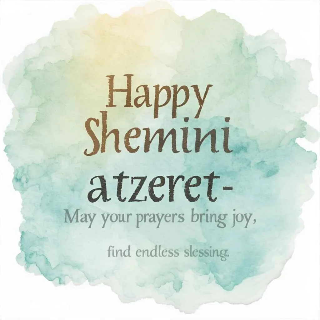 Happy Shemini Atzeret Wishes